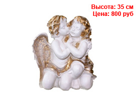 Белые фигуры из гипса и полистоуна