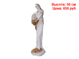 Белые фигуры из гипса и полистоуна