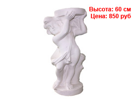 Белые фигуры из гипса и полистоуна