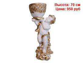 Белые фигуры из гипса и полистоуна
