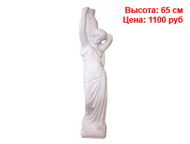 Белые фигуры из гипса и полистоуна