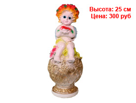Белые фигуры из гипса и полистоуна