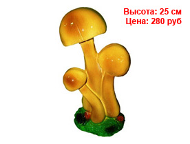 Грибы оптом спб Фигуры грибов из гипса и полистоуна