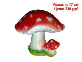 Грибы оптом спб Фигуры грибов из гипса и полистоуна