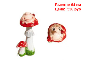 Грибы оптом спб Фигуры грибов из гипса и полистоуна