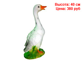 Фигуры птиц из гипса и полистоуна