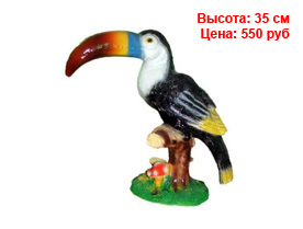 Фигуры птиц из гипса и полистоуна