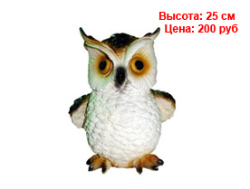 Фигуры птиц из гипса и полистоуна