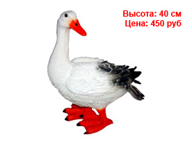 Фигуры птиц из гипса и полистоуна